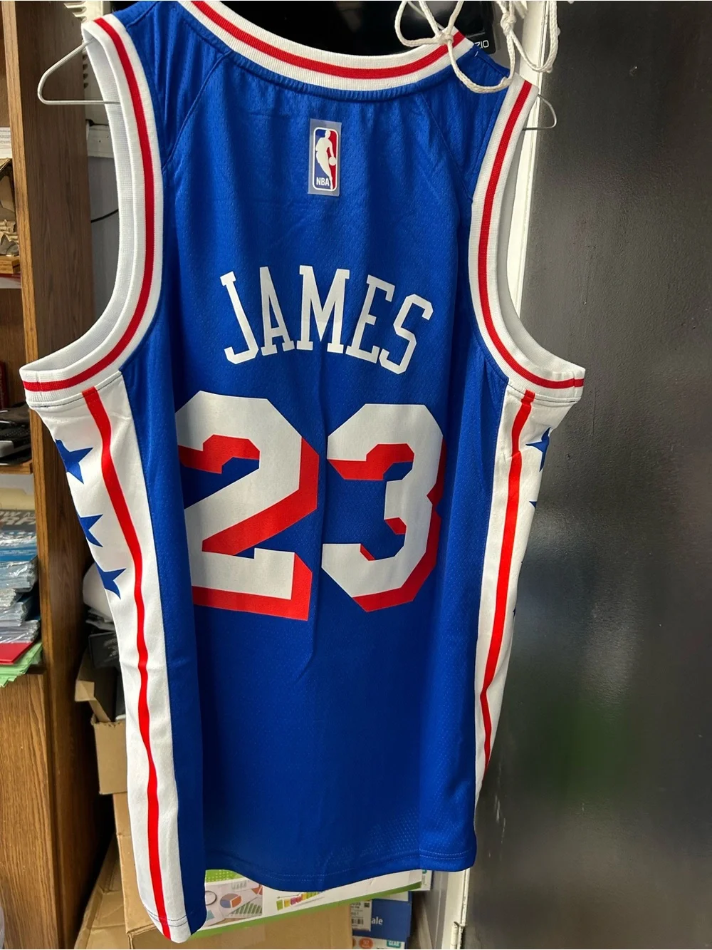 Nike Philadelphia 76ers LeBron James jersey